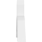 Ekena Millwork Archdale Architectural Grade PVC Gable Bracket, 48"W x 22"H x 4"D x 6"F, 11/12 Pitch GBP048X22X0406ARC00 - alternate 3